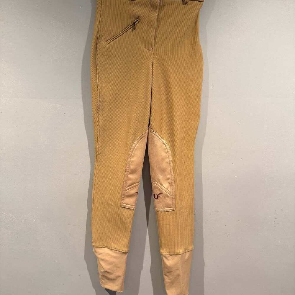 TuffRider Ribbed Knee Patch Equestrian Riding Pants Size 24